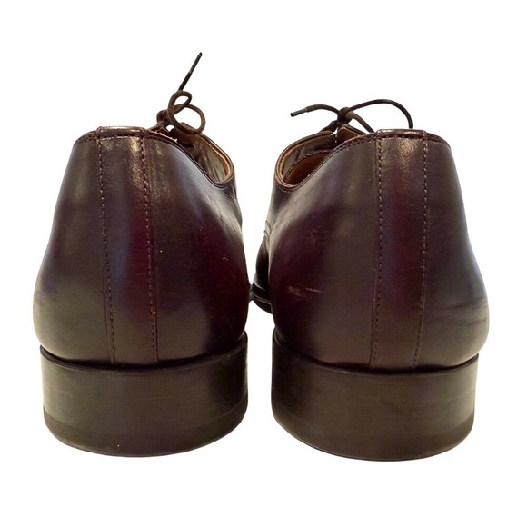 Magnanni Pardo Derby Oxfords Burgundy Leather Men's 13 Dress Shoe Quiet Luxury - Picture 6 of 8